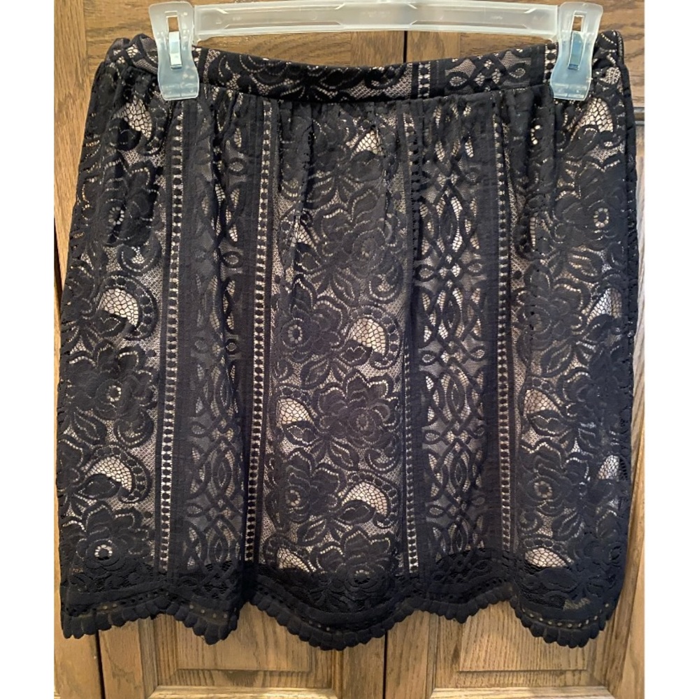 NWT Black Lace Mini Skirt